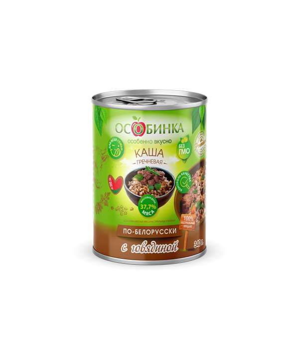 Упаковка Каша с мясом - аренда торгового знака Особинка